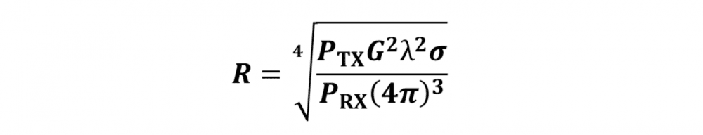 Radar range equation