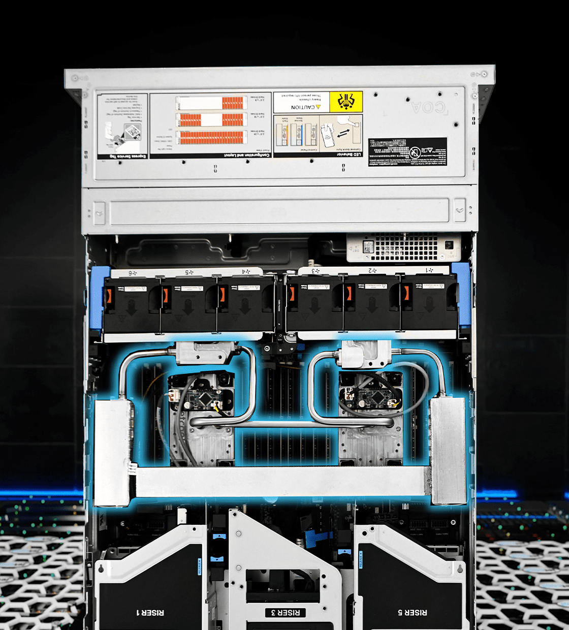 Liquid-assisted air cooling solution
