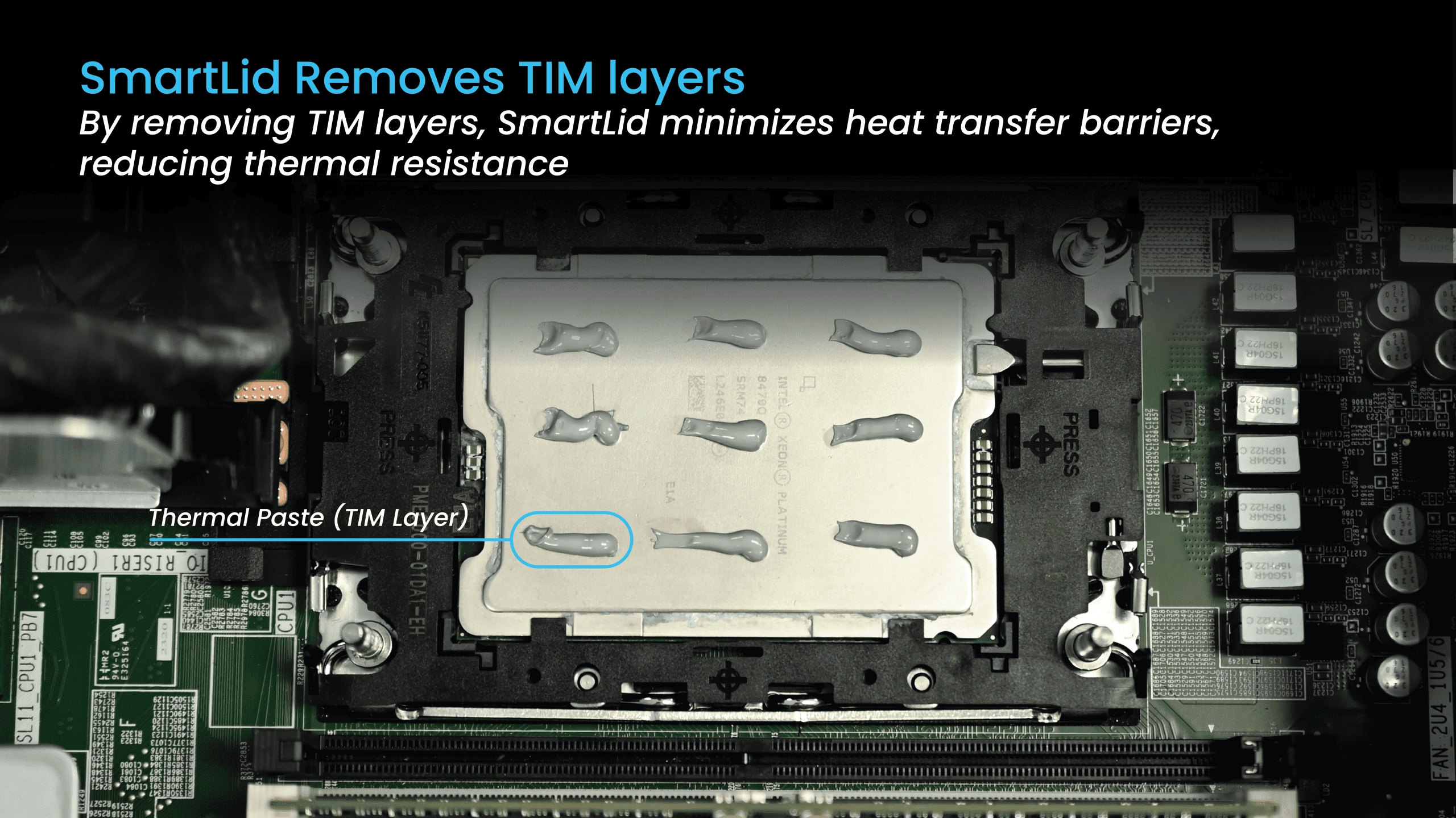 TIM layers removed for SmartLid