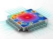 Thermal heat map of processor for direct-to-chip liquid cooling technologies